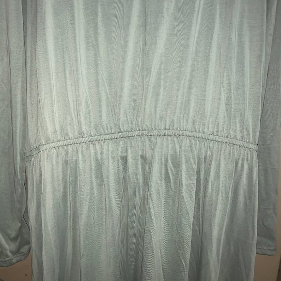 ABOUND OLIVE BURNT SZ 3X V-NECK LONG SLEEVE DRESS - Picture 8 of 8